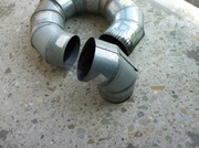 KOLANO Kolanko rynna Lutowane metalowe Ocynkowane 120 60° 60 stopni 6sztuk