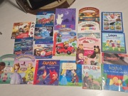 Komplet 19 książeczek dla dzieci Auta, Muminki, Samoloty, Masza inne