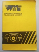 Warszawski Informator Telefoniczno-Adresowy 1989 czerwiec Warszawa