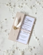 Zaproszenie na Pierwszą Komunię Świętą, Chrzest ręcznie robione 