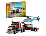 LEGO Creator 3 w 1 Ciężarówka z platformą i helikopterem, SUV, samolot