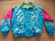 Very Trendy kolorowa kurtka vintage 38 36 ortalion