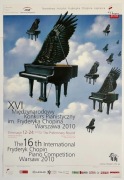 Plakat Rafał Olbiński XVI Międzynarodowy Konkurs Pianistyczny