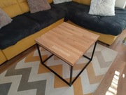 Stolik kawowy dębowy LOFT NOWY!