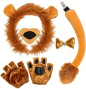 Strój przebranie kostium Lwa Lew grzywa ogon rozmiar uniwersalny nowy