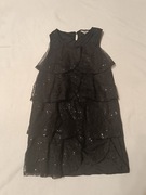 Czarna błyszcząca sukienka dziecięca