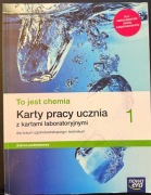 To jest chemia 1. Karty pracy ucznia z kartami laboratoryjnymi. stan bdb