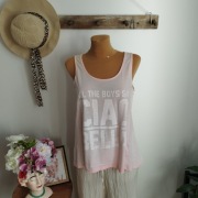 Podkoszulka damska House, jasnoróżowa, rozmiar M, grubsze ramiączka