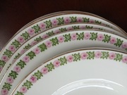 przedwojenne talerze płaskie obiadowe porcelanowe 6 sztuk komplet 