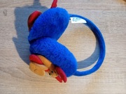 Nauszniki zimowe dziecięce | Renifer | Pluszowe | Ciepłe | Niebieskie (B99)