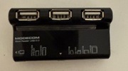 MODECOM HUB USB 2,0 X3 PORT + CZYTNIK KART SD MMC RS MMC MINI SD MICRO SD 