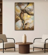 "Wichura" obraz abstrakcyjny, który definiuje przestrzeń 