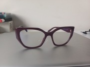 Damskie oprawki Prada - śliwka, bordo