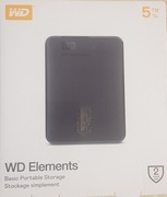 Dysk zewnętrzny HDD Western Digital Elements Portable 5TB Nowy !