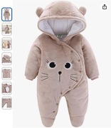 Gogokids zimowy kombinezon dziecięcy z kapturem 0-12 miesięcy