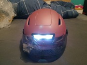 Kask rowerowy ILM dla dorosłych,z oświetleniem rozmiar 54-58