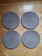 okrągłe poduszki na krzesła * szare * 4szt