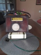 radio SZAROTKA - przepiękny działający komplet , zasilacz nr 3664