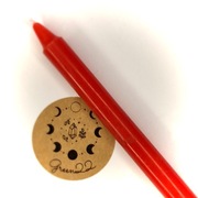 Czerwona świeca świeczka do magii rytuałów miłość