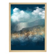 Obraz Impression 30x40cm gold&navy - Dekoria