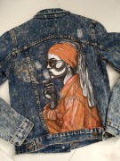 Personalizowana Kurtka Jeans / Hand Painted / Custom / Można Prać