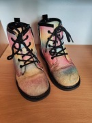 Buty Nelli blu dziewczęce tęczowe wiązane brokatowe rozm. 31 (17)