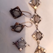 Komplet srebrnej biżuterii 