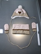 Okaidi Śliczny Komplet Obaibi Czapka + Komin + Rękawiczki 12-36 mies.