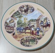 ROYAL DOULTON Talerz ozdobny porcelanowy w pudełku Certyfikat wieś konie