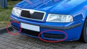 Zaślepki kratki zderzaka przedniego – Skoda Octavia I