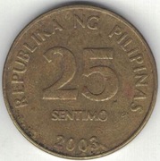 Filipiny 25 sentimo centymów 2003 niemagn. - 20 mm - nr 1