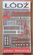 Łódź: plan miasta - stara mapa 1982