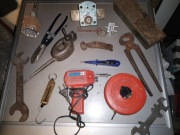 MIX STARE NARZĘDZIA KLUCZE LUTOWNICA  OLIWIARKA