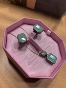 Swarovski orbita kolczyki i naszyjnik set