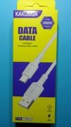 KAKU Kabel Przewód 2,8A 1m USB Typ C biały