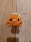 Handmade pluszak włóczka kurczaczek z jajkiem