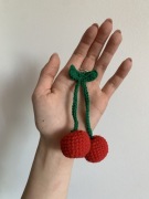 Brelok Wisienki Dzień Matki handmade