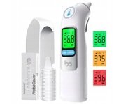 Termometr douszny cyfrowy 1s pomiaru z alarmem i 30 pamięciami