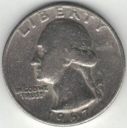 USA quarter dollar 25 centów 1967 nr 2