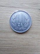 Polska 1 zł 1985 zstan II; destrukt