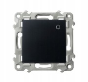 PRZYCISK ZWIERNY DZWONEK ODBIJAJĄCY OSPEL SZAFIR ŁP-6Z/m/33 CZARNY 2604