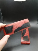 okładka rękojeści noża knifemaking żywica dąb 