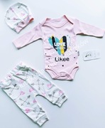 Urocze body, komplecik dla dziewczynki r. 62(3-6M)