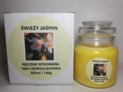 zapachowa świeca sojowa 205 ml/ 145g/ świeży jaśmin
