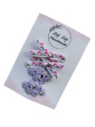 Zestaw spinek kokardy i kwiatuszki 