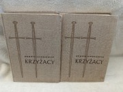 , Krzyżacy" Sienkiewicza 2 tomy z 1960 ilustracje drzeworyt, twarda oprawa