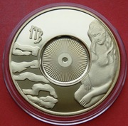 1 Dolar   2003 /ND/ r  -  Cook Island Zodiak - Panna    stan !!!    