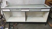 Dwie lady sklepowe 180 i 120cm biale