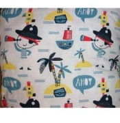 Poduszka + Poszewka Pirat Wyspa Statek 40x40cm 