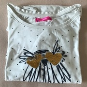 Biała bluzeczka z Mopsem - Smyk - roz.164